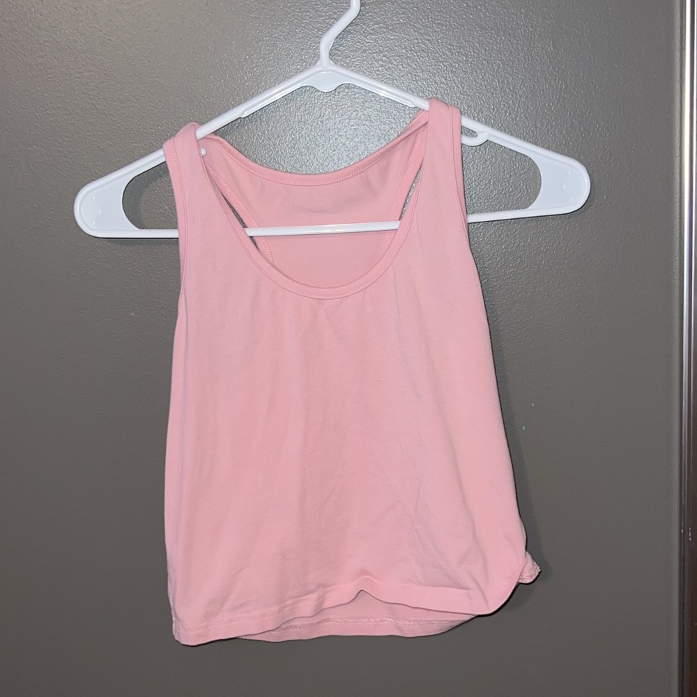 Pink workout top